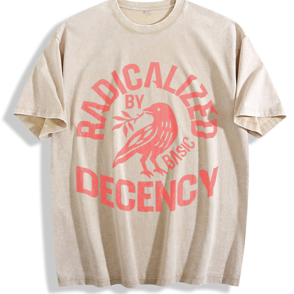 Radicalized By Basic Decency Vintage Washed T-Shirt product image 1