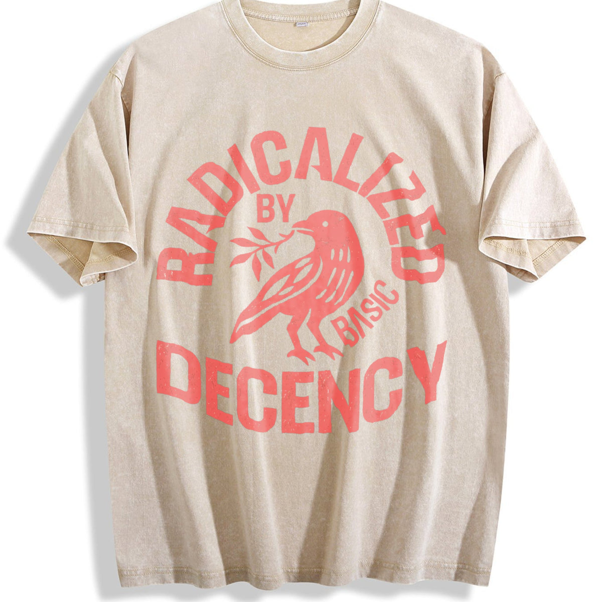 Radicalized By Basic Decency Vintage Washed T-Shirt product image 1
