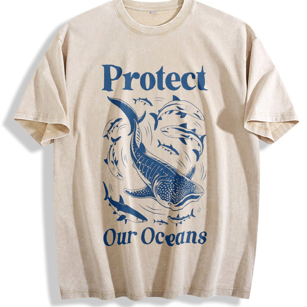 Protect Our Oceans Vintage Washed T-Shirt product image 1