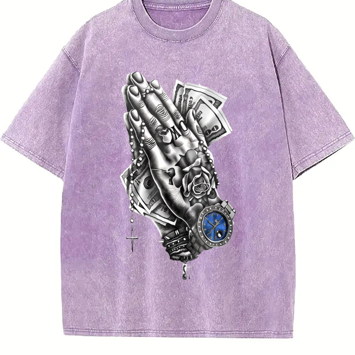 Charcoal Gray Dollar Bill Vintage Washed T-Shirt product image 6