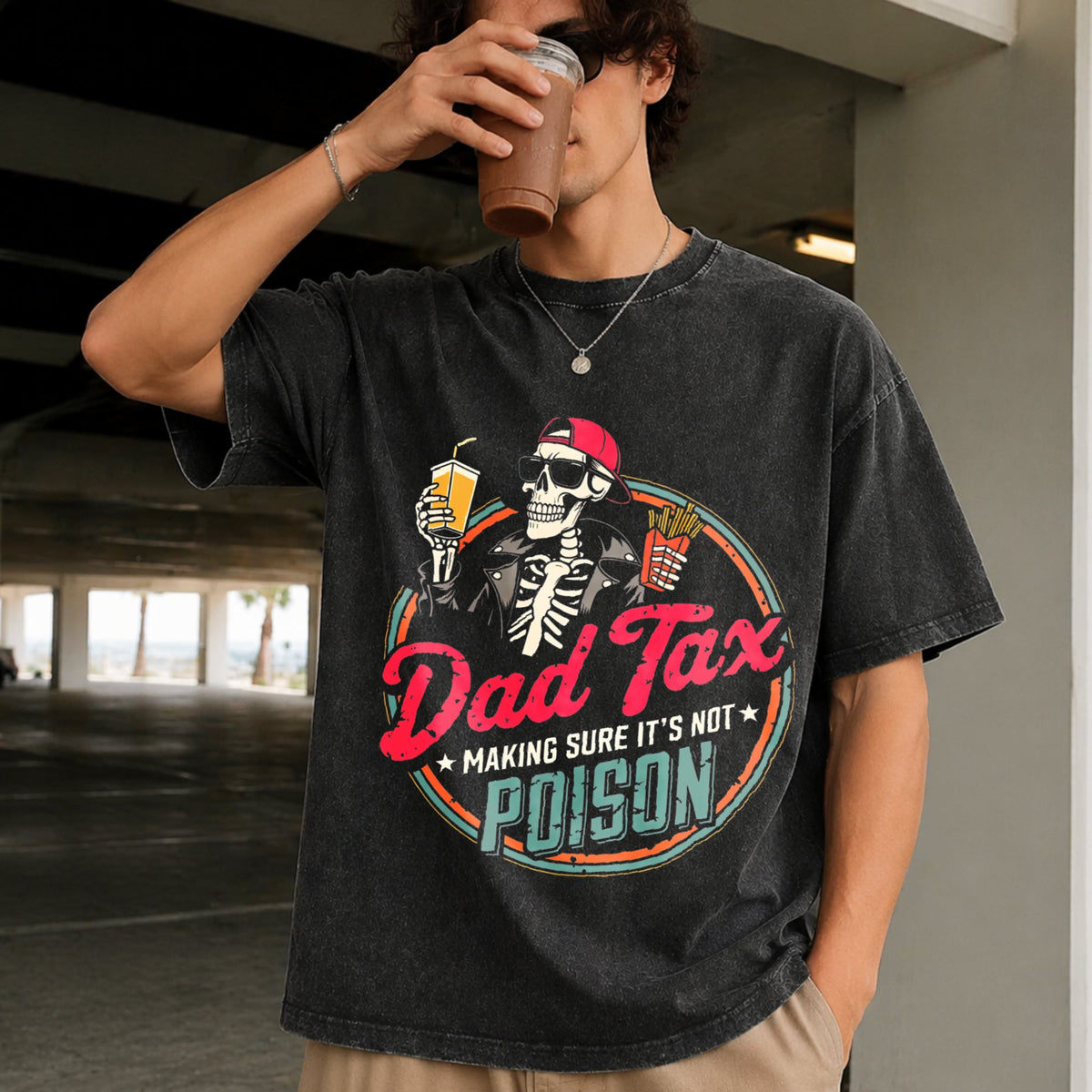 Dad Tax Vintage Washed T-Shirt product image 2
