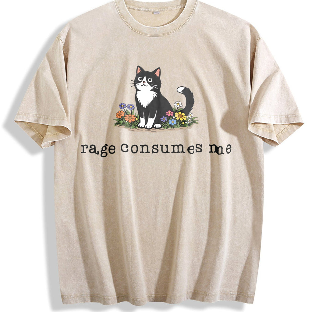 Funny Cat Meme Vintage Washed T-Shirt product image 1
