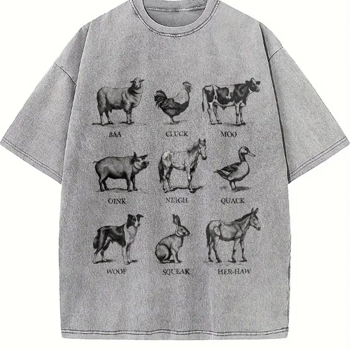 Farm Animals Vintage Washed T-Shirt product image 5