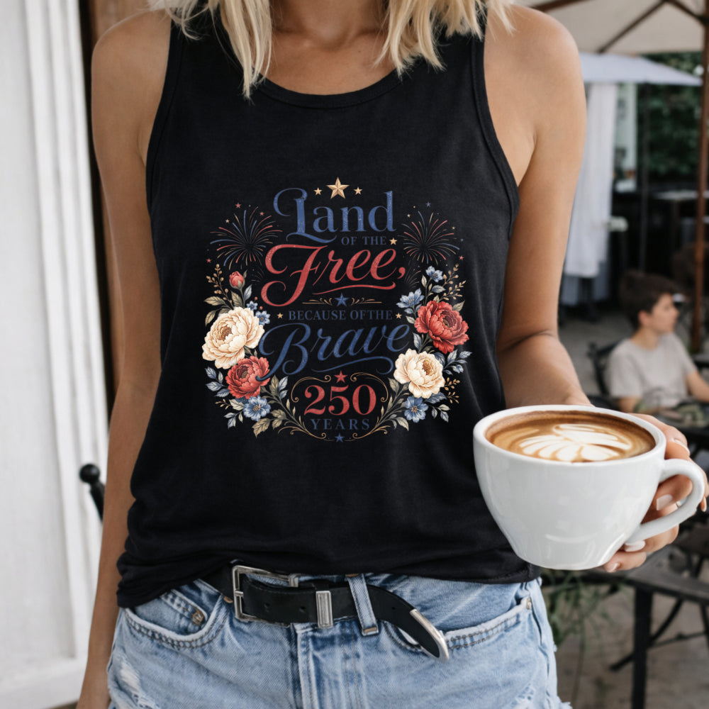 Land Of The Free Because Of The Brave Women's Tank Top