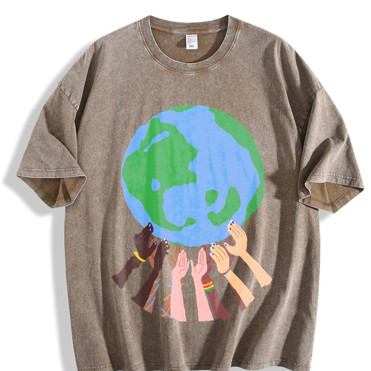 Global Soccer Fan Vintage Washed T-Shirt product image 3