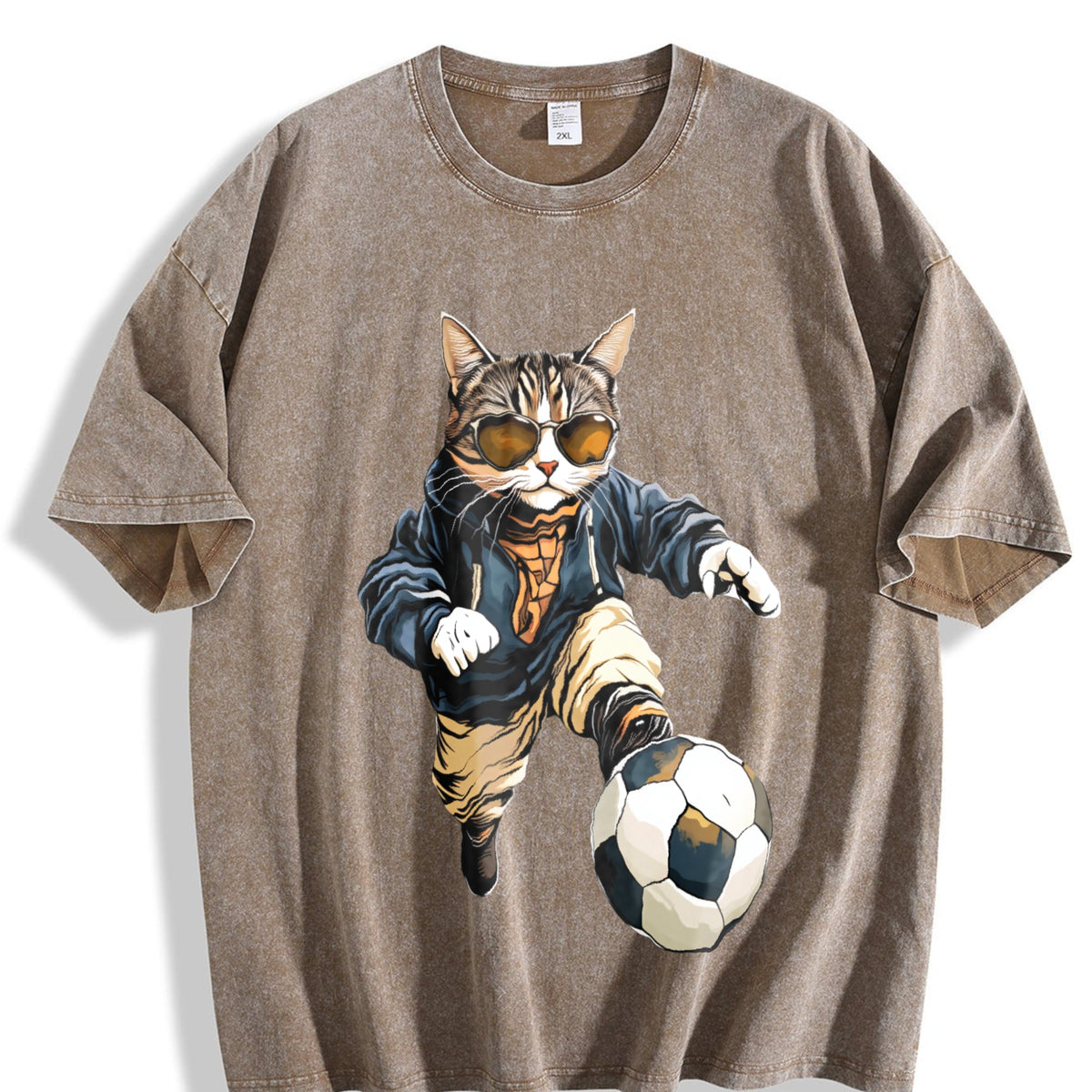 Global Soccer Fan Vintage Washed T-Shirt product image 3