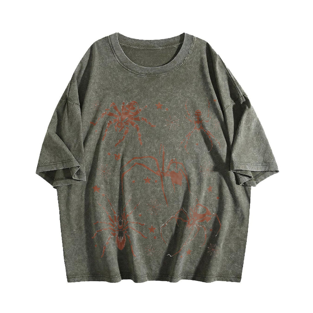 Spider Tattoo Vintage Washed T-Shirt product image 4