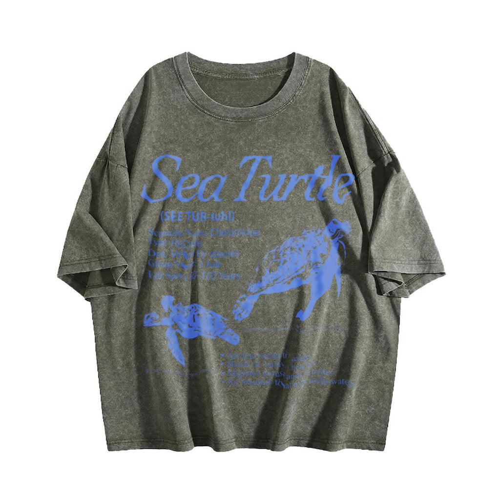 Sea Turtle 90s Vintage Washed T-Shirt product image 4