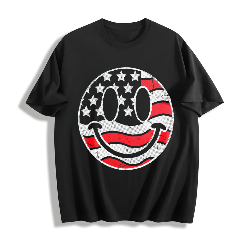 Funny American Flag Smile Sarcastic Fourth Of July Novetly product image 1