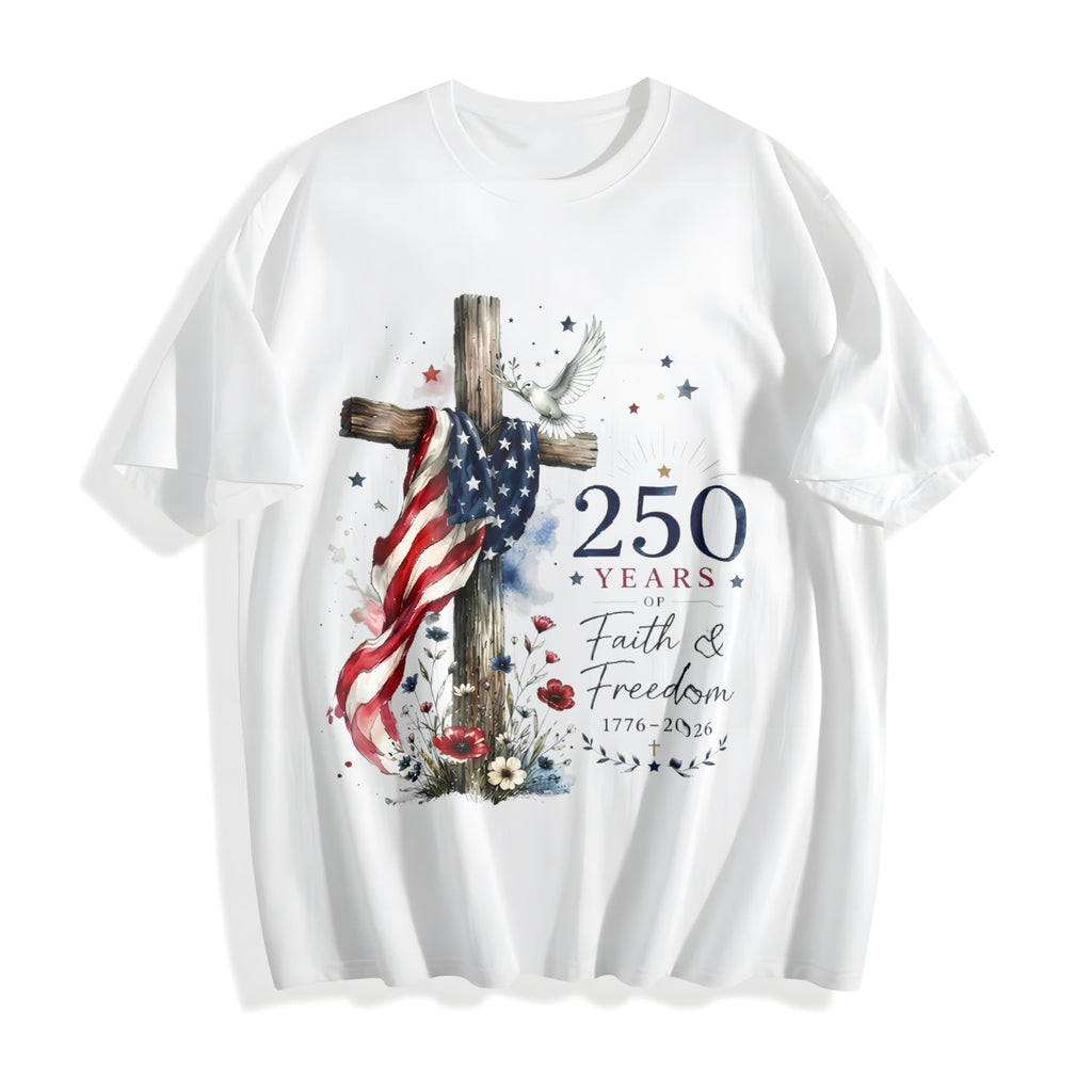 250th Anniversary Faith Freedom Cotton T-Shirt product image 2