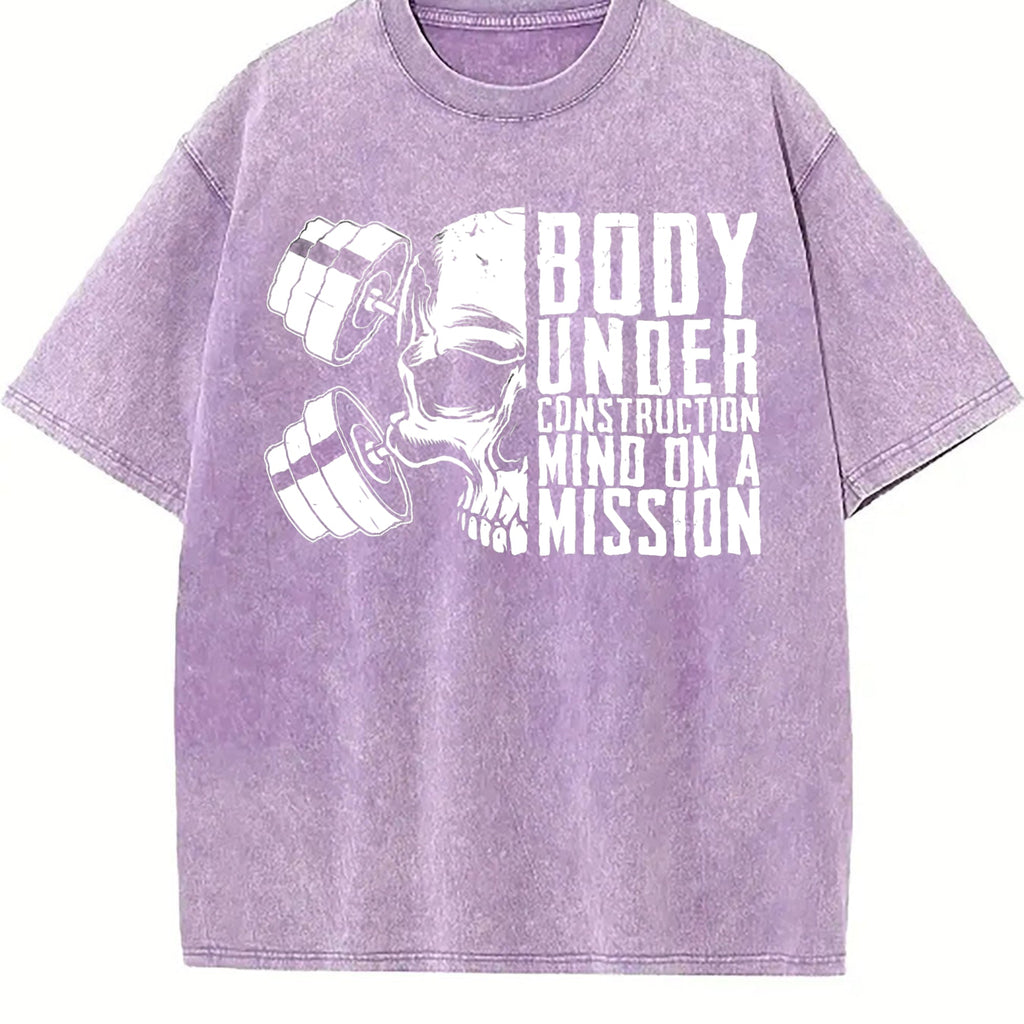 Fitness Motivational Skull & Crossed Dumbbells Vintage product image 6