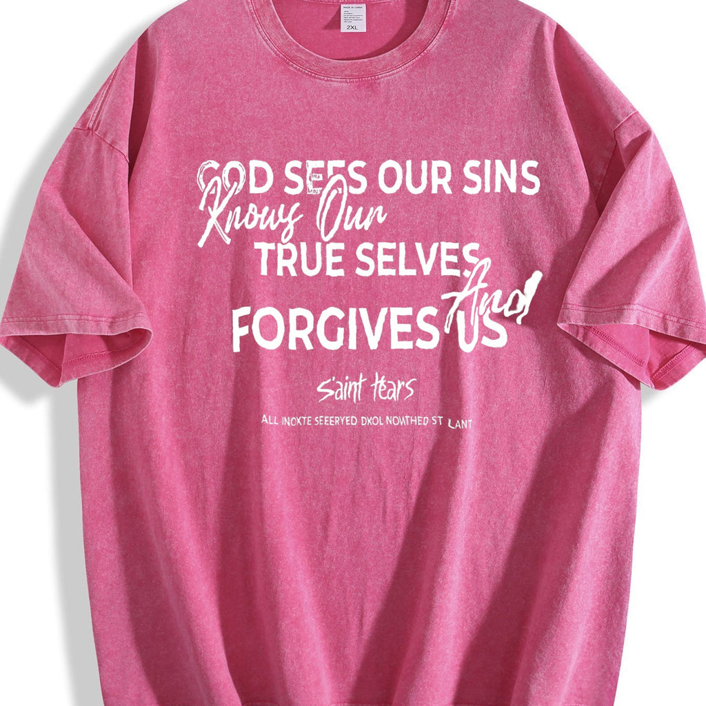 Saint Tears Faith Over Fear Vintage Washed T-Shirt product image 7