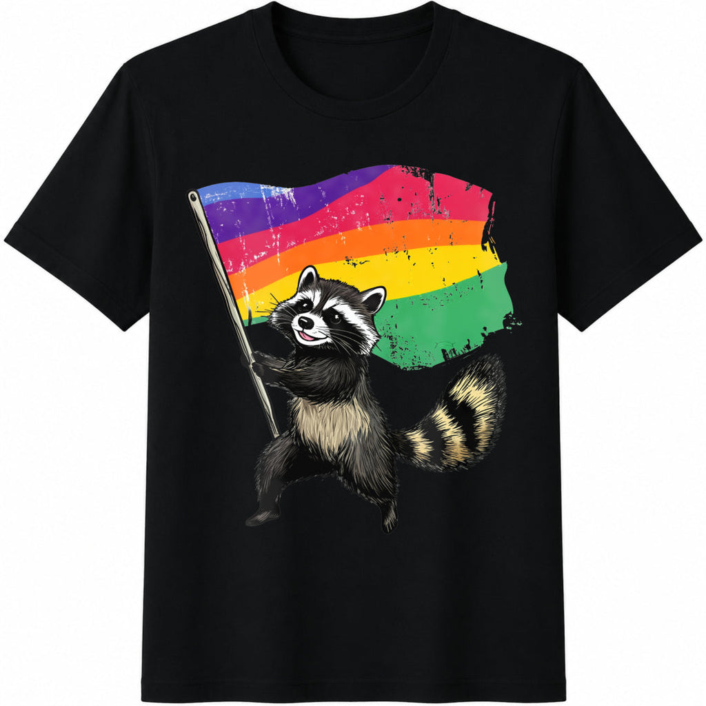 Cute Rainbow Animal Cotton T-Shirt product image 1