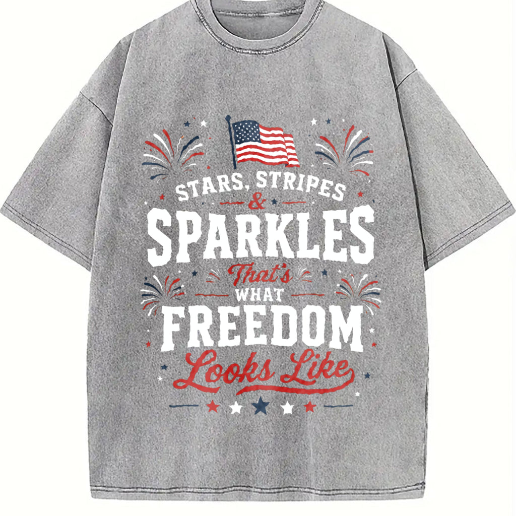 4th Of July - Stars Stripes Sparkles Freedom USA Vintage product image 5