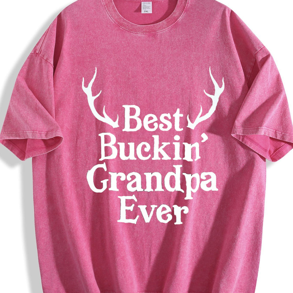 Best Buckin Grandpa Ever Funny Fathers Hunting Vintage product image 7