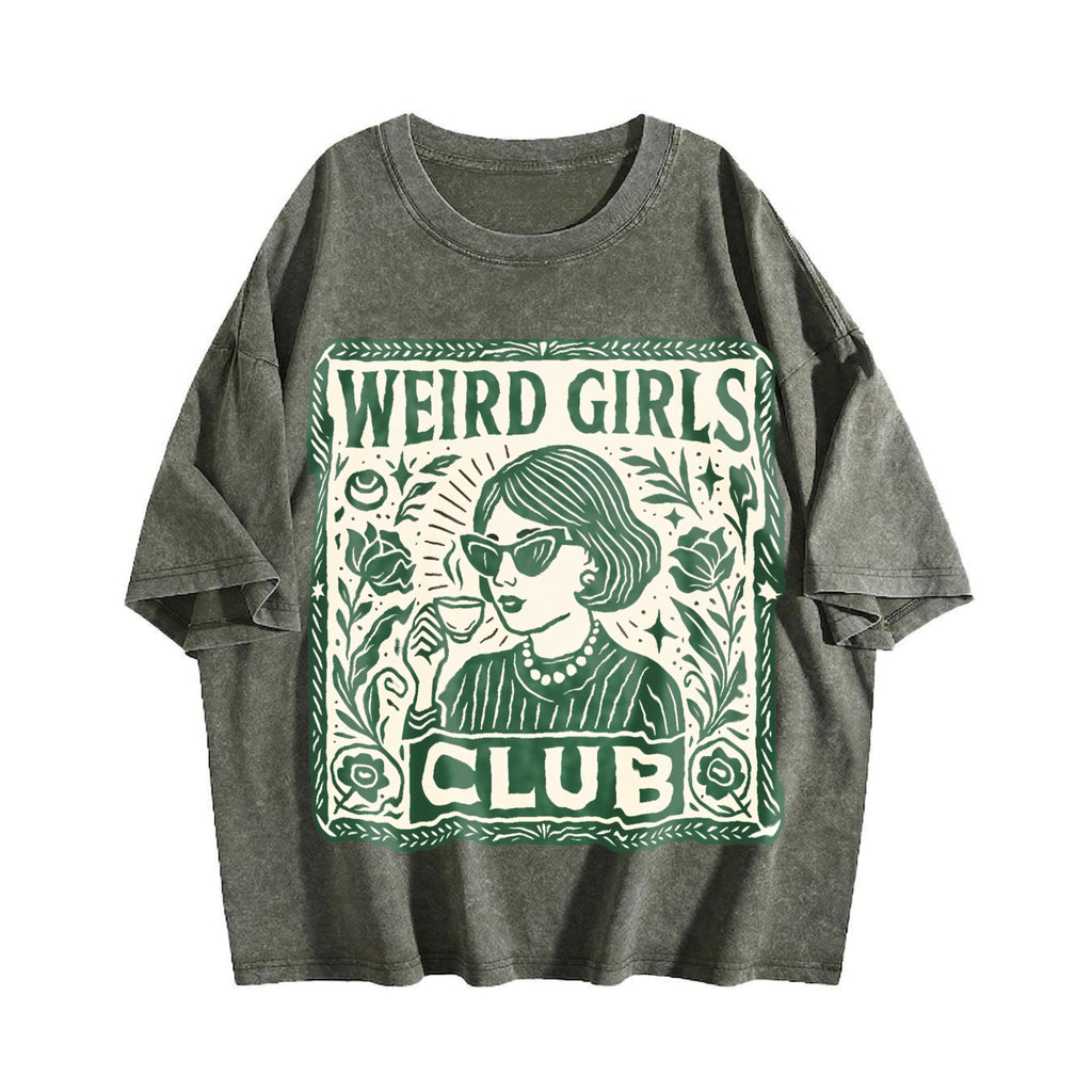 Weird Girls Club Vintage Washed T-Shirt product image 4