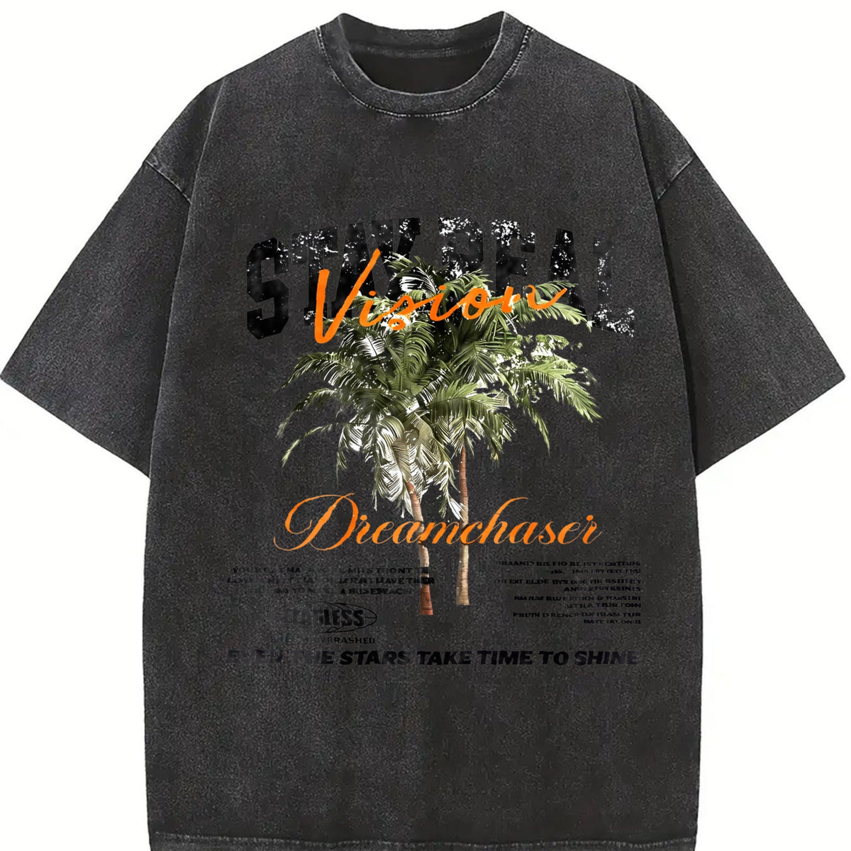 Stay Real Palm Tree Vintage Washed T-Shirt product image 2