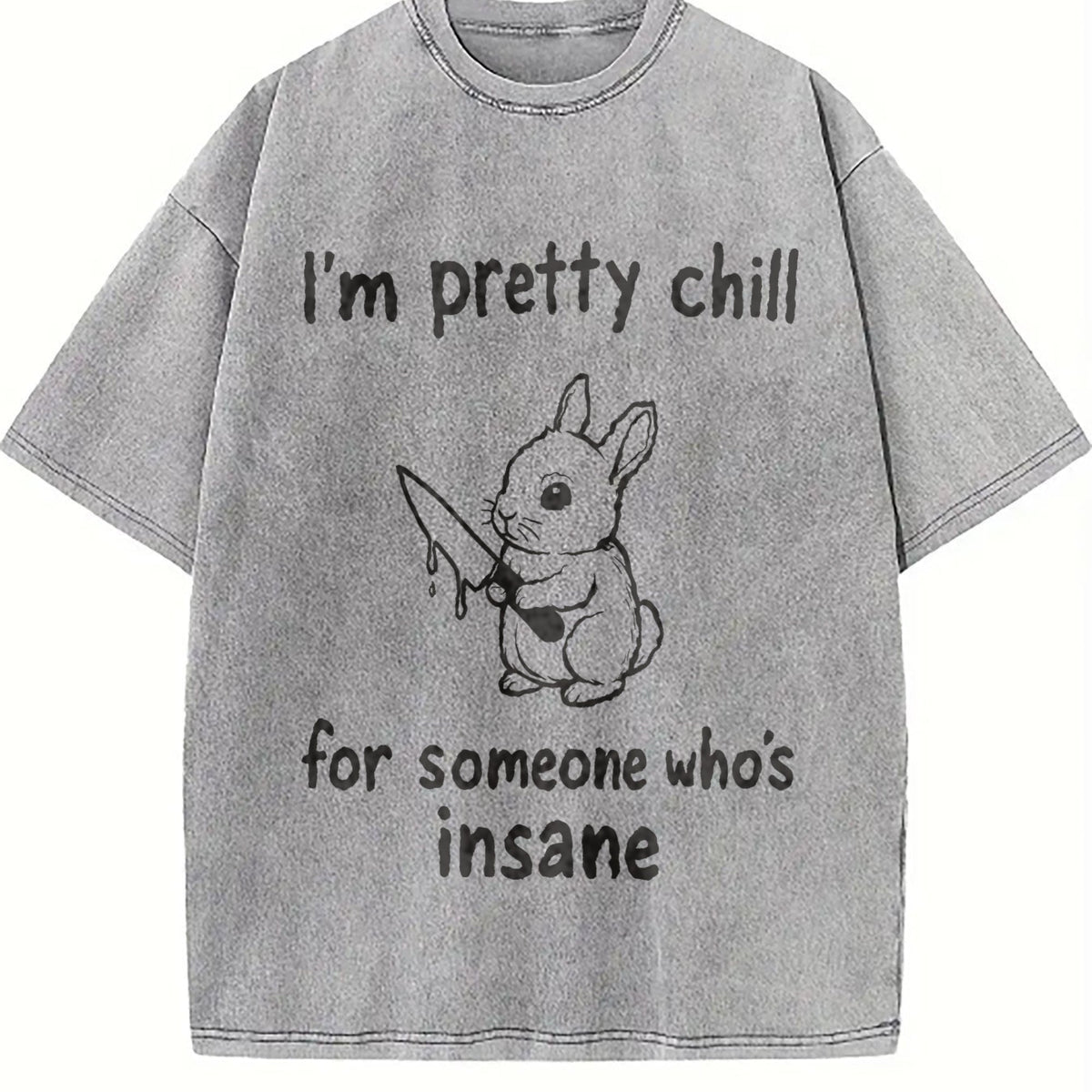 Sarcastic Rabbit 90s Vintage Washed T-Shirt product image 5
