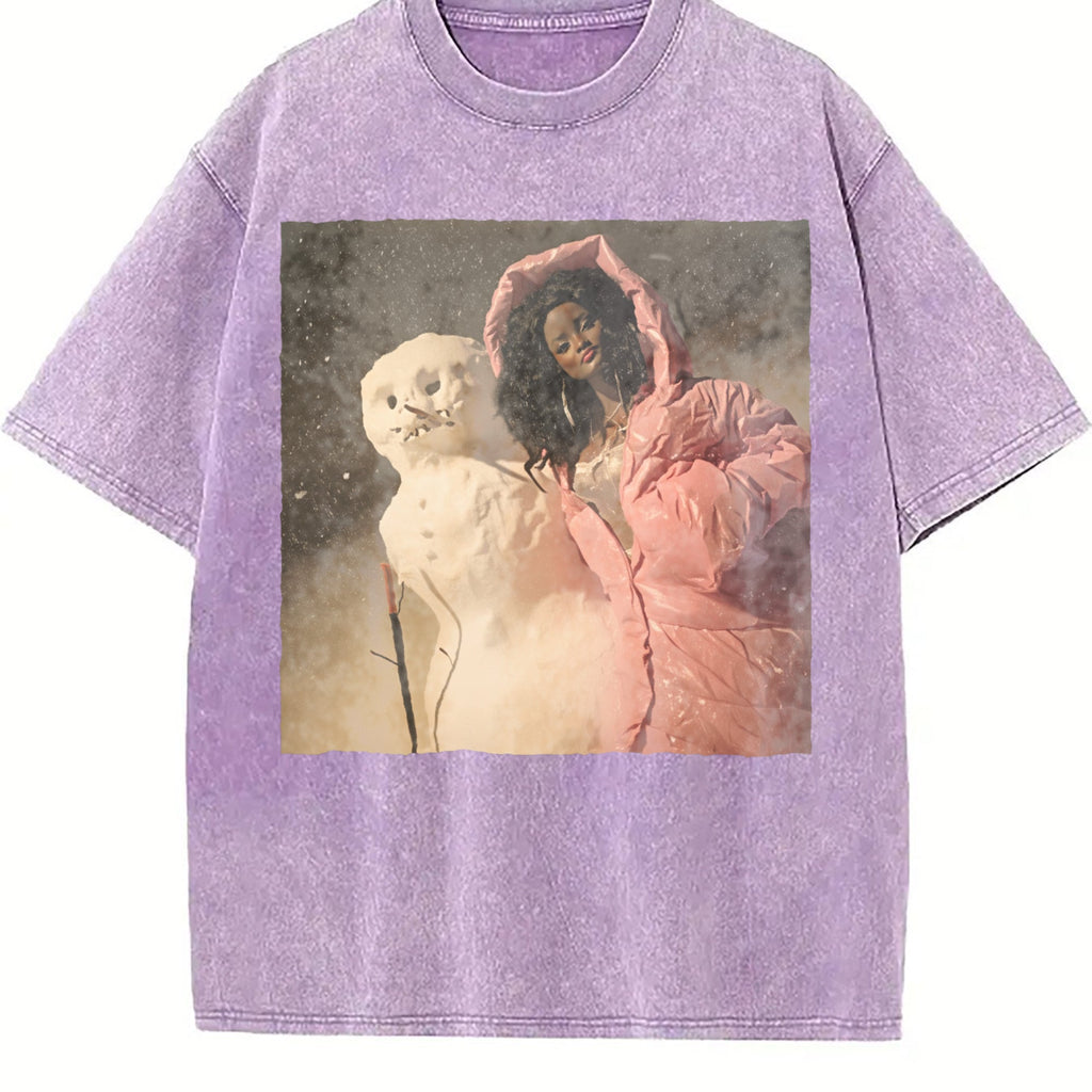 Doll Wrapped in Pink with a Puppy Vintage Washed T-Shirt product image 6