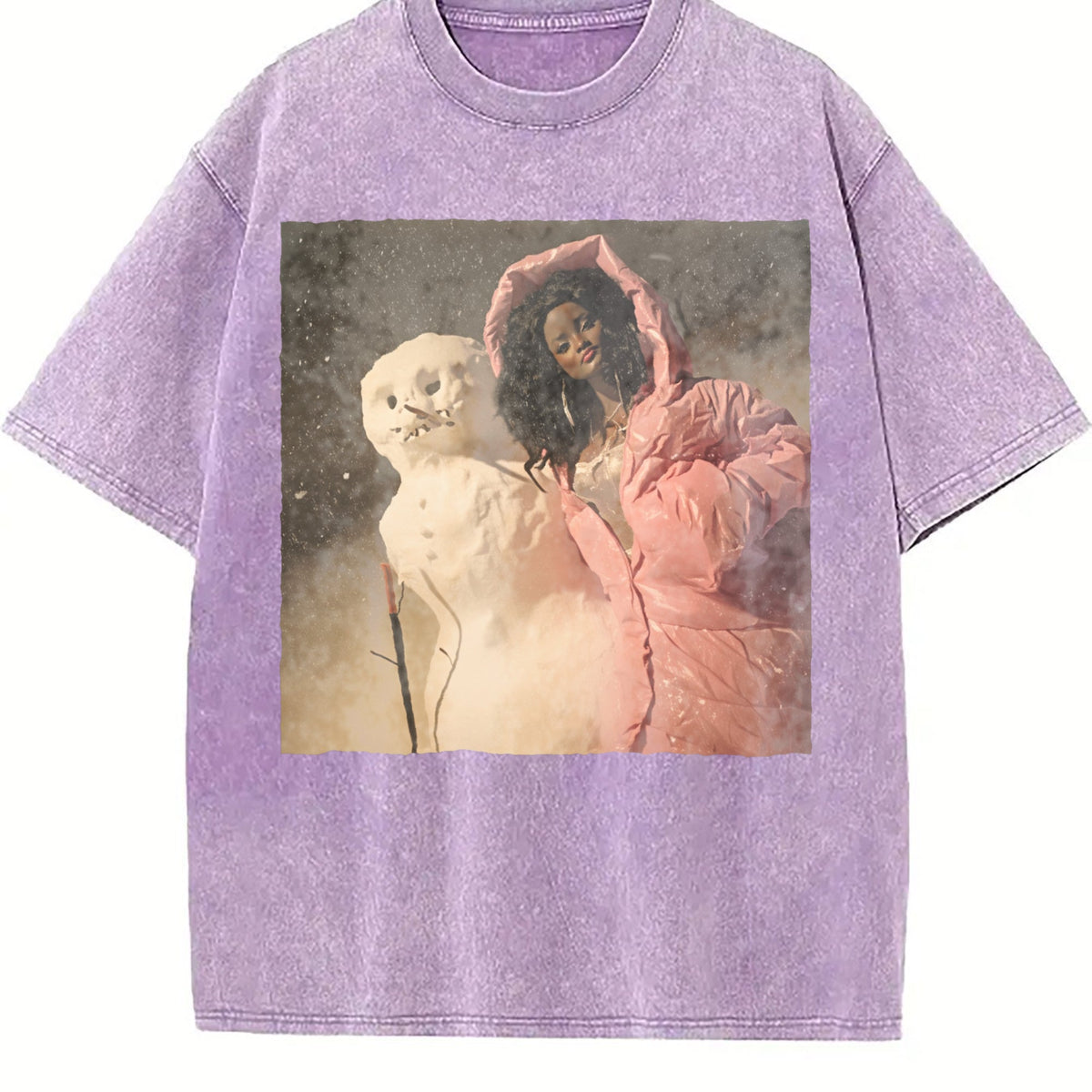 Doll Wrapped in Pink with a Puppy Vintage Washed T-Shirt product image 6