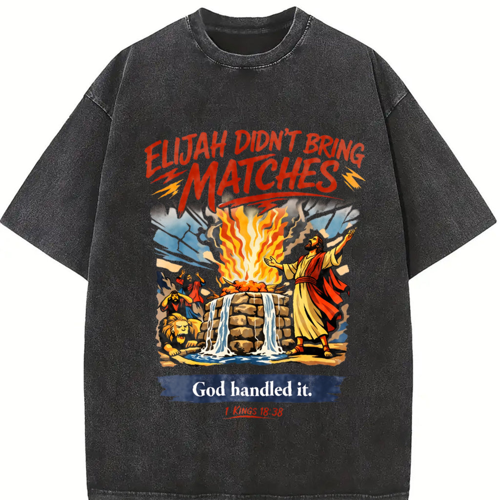 Elijah Didn't Bring Matches : Funny Christian Vintage product image 2