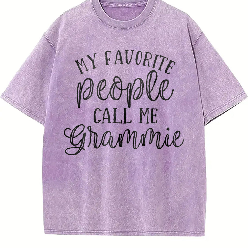 My Favorite People Call Me Grammie Vintage Washed T-Shirt product image 6