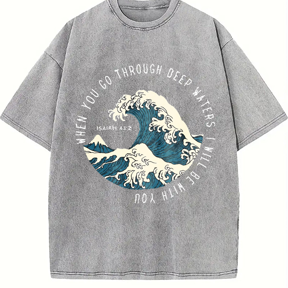 Japanese Great Wave Off Kanagawa - For Surf Vintage Washed product image 5