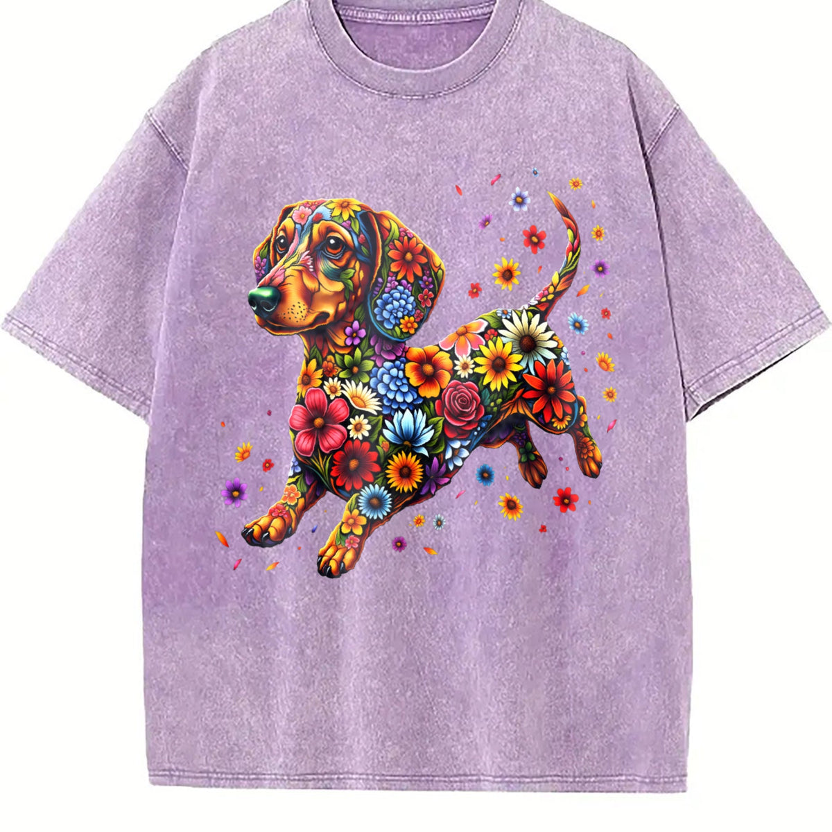 Floral Dachshund Y2K Boxy Aesthetic Summer Vibes Vintage product image 6