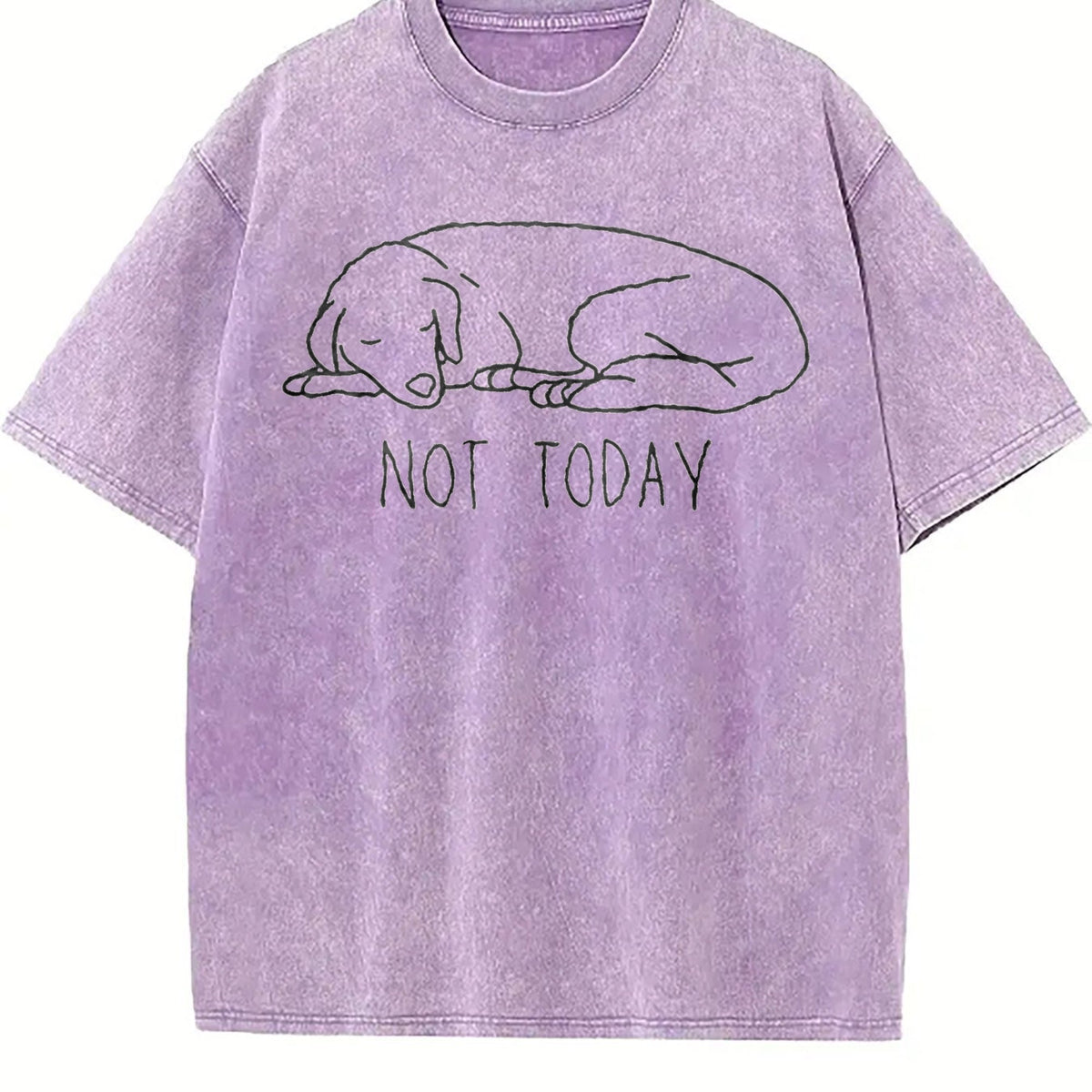 Funny Not Today Vintage Washed T-Shirt product image 6