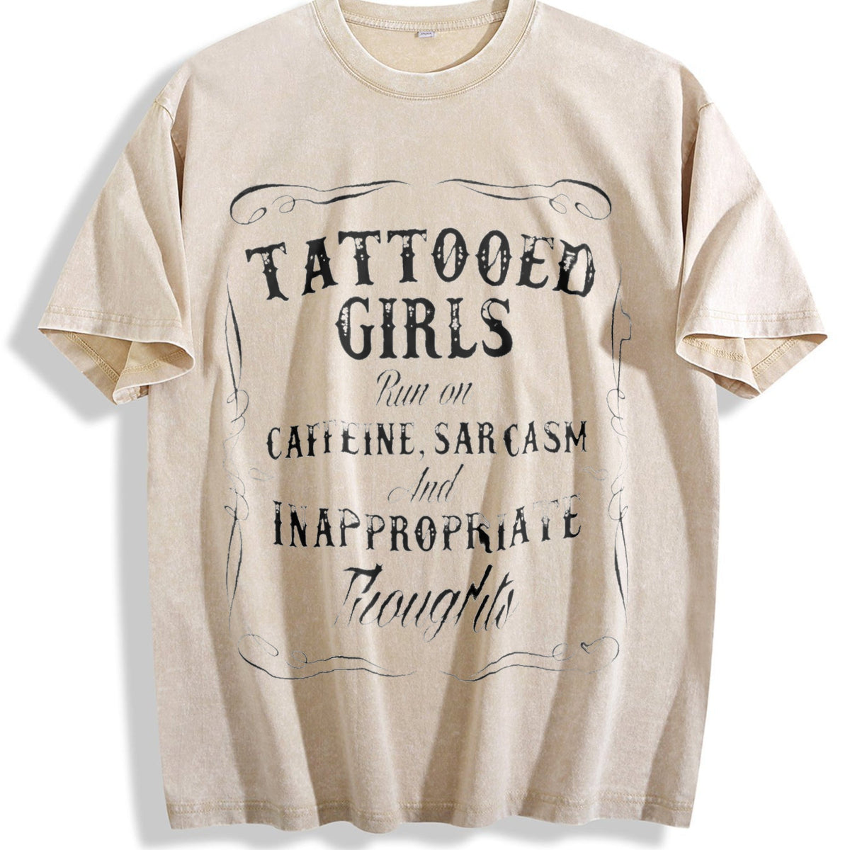Tattooed Girls Vintage Washed T-Shirt product image 1