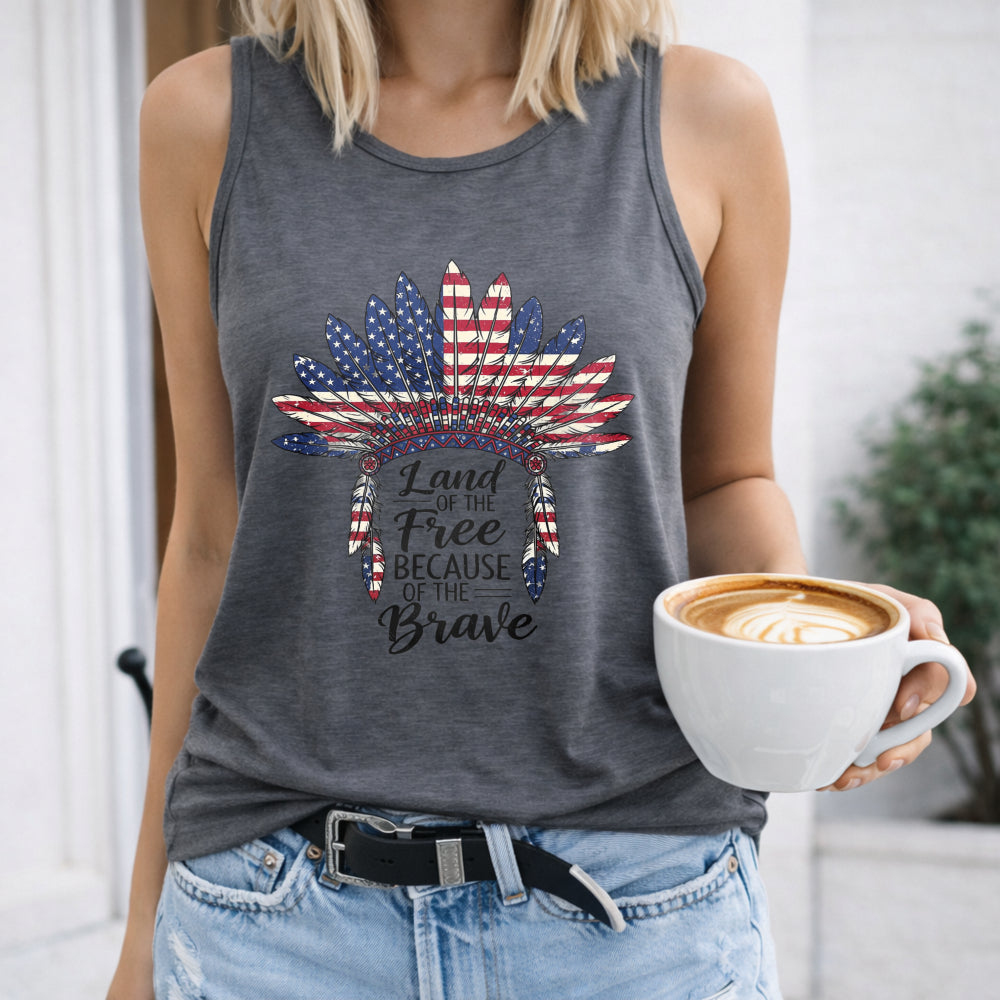 4th Of July Indigenous Women's Tank Top
