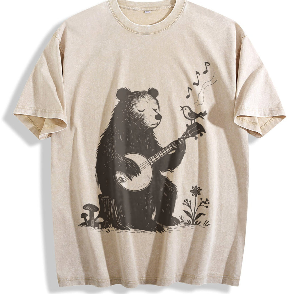 Banjo Bear Bird Vintage Washed T-Shirt product image 1