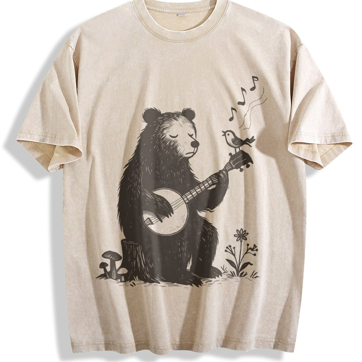 Banjo Bear Bird Vintage Washed T-Shirt product image 1