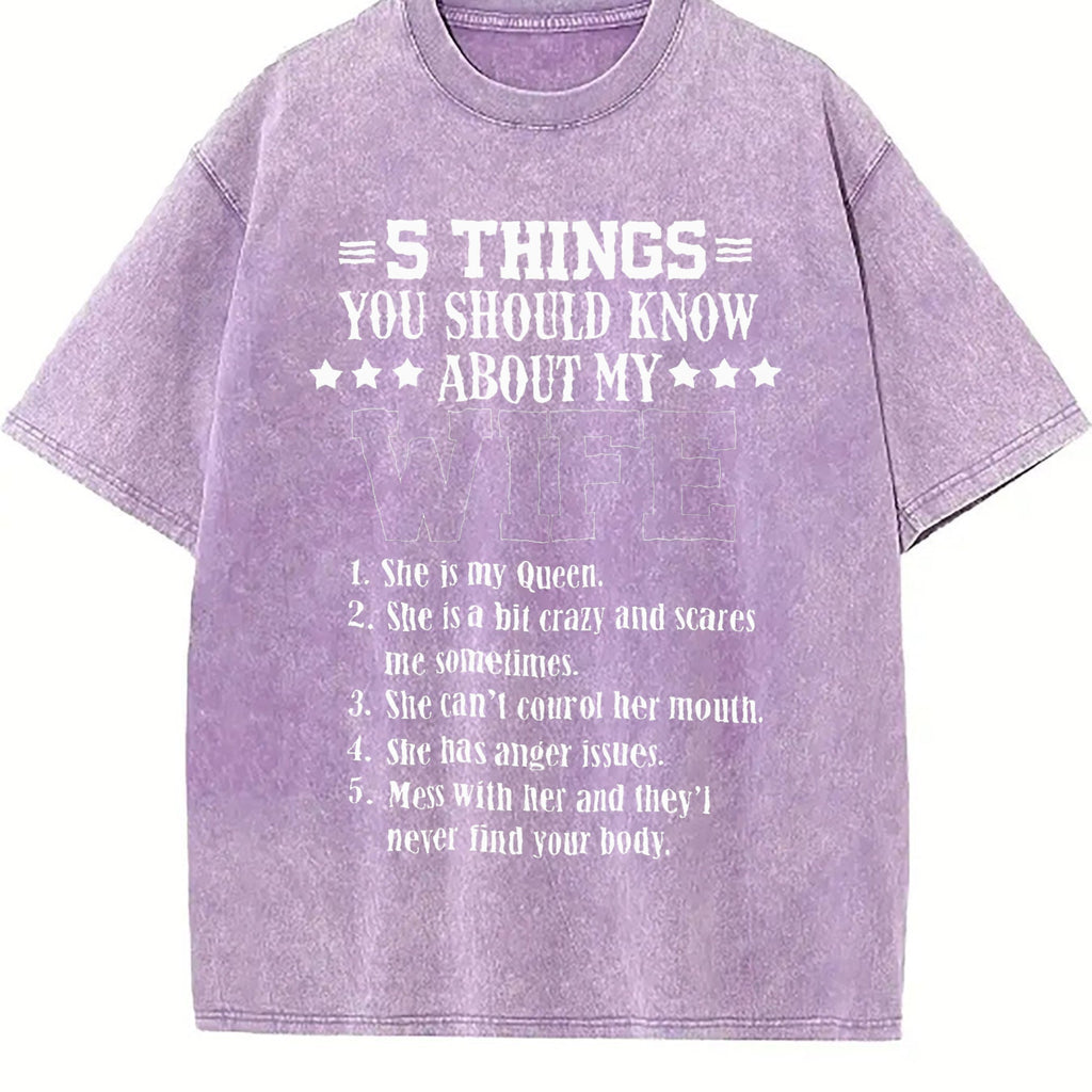 Funny Husband Vintage Washed T-Shirt product image 6