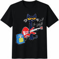 Dynamic Music Guitar Kitten Cotton T-Shirt product image 1
