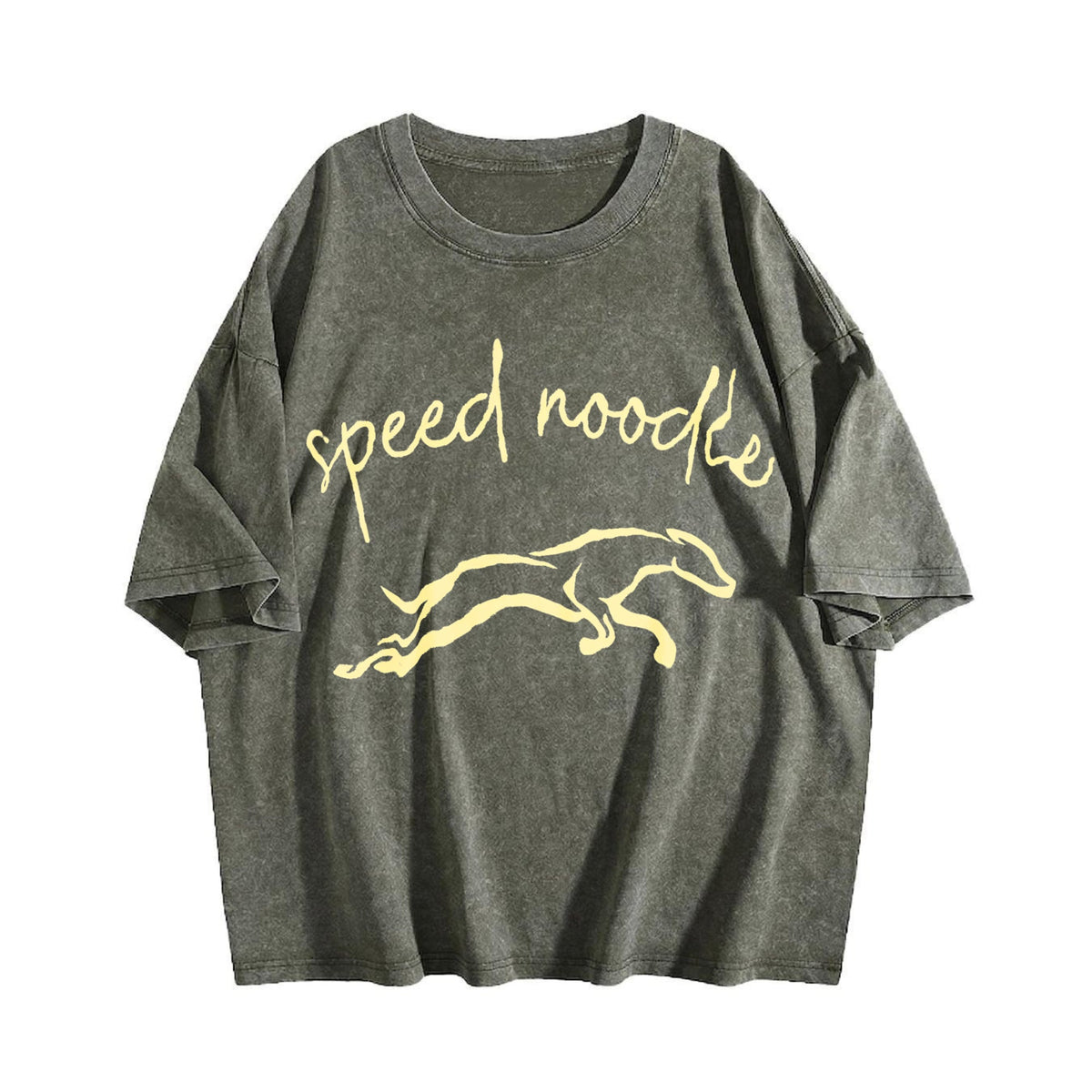 Speed Noodle Greyhound Lover Vintage Washed T-Shirt product image 4