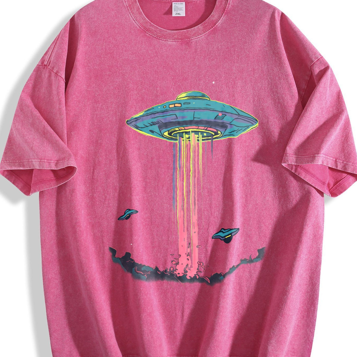 Alien Abduction Vintage Washed T-Shirt product image 7