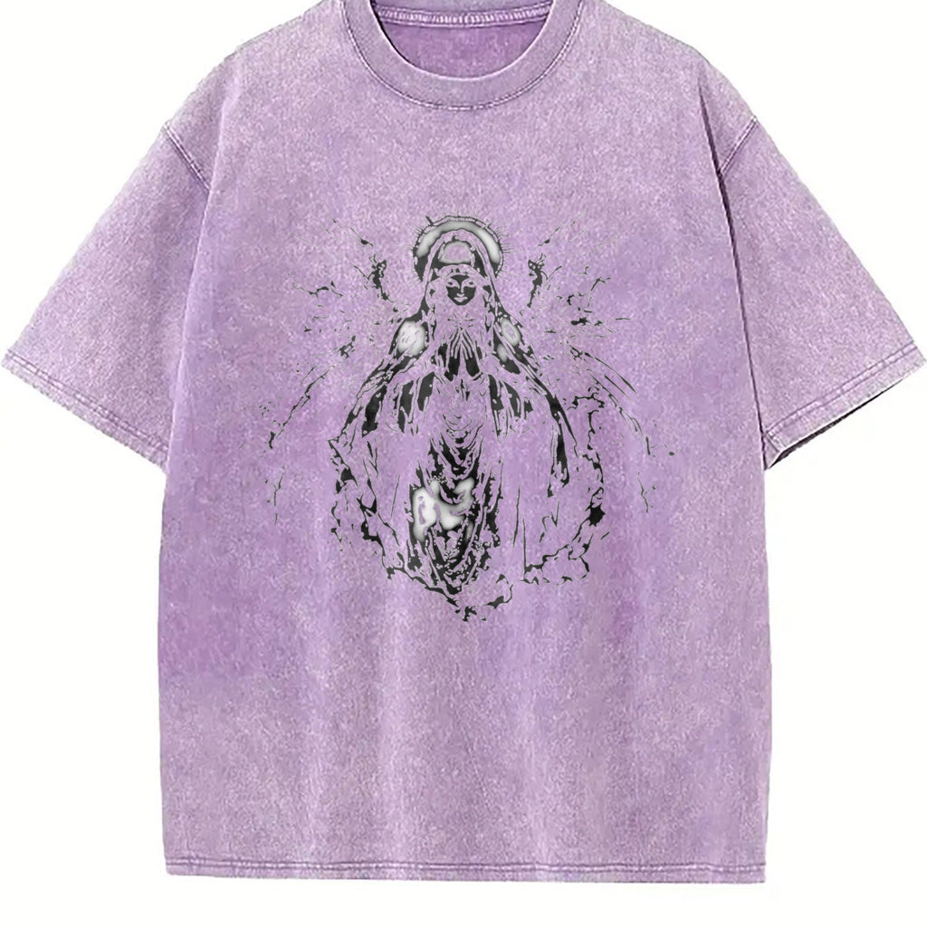 Virgin Mary Vintage Washed T-Shirt product image 6