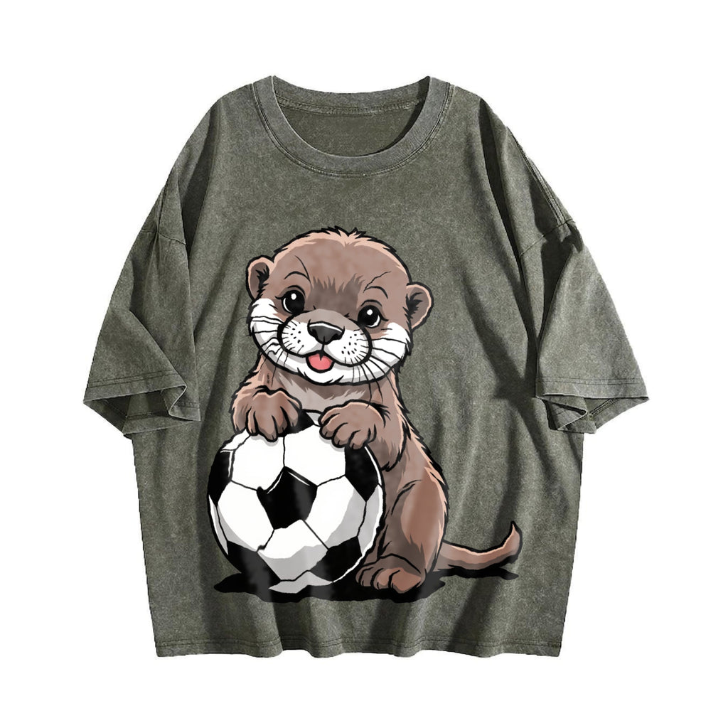 Global Soccer Fan Vintage Washed T-Shirt product image 4