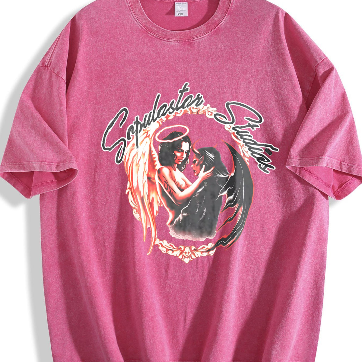 Angel Demon Vintage Washed T-Shirt product image 7