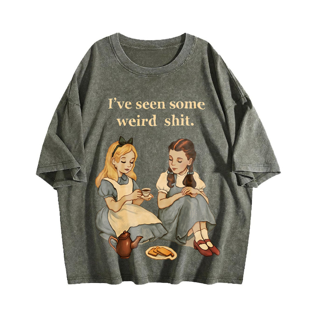 Sarcastic Humor Vintage Washed T-Shirt product image 4