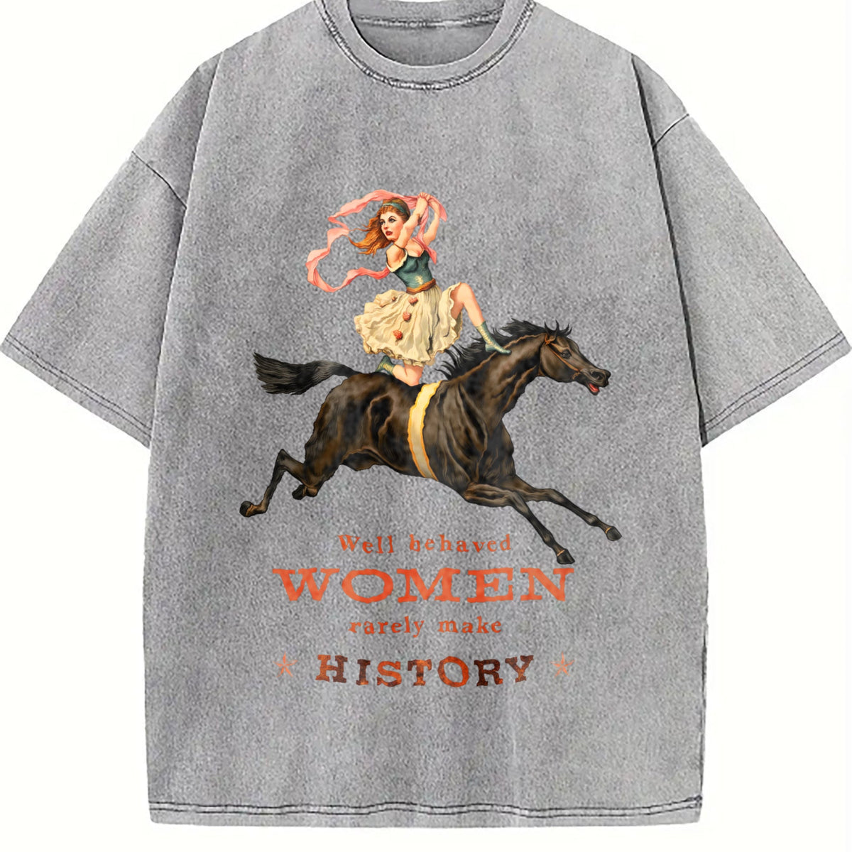 Well Behaved Rarely Make History Vintage Washed T-Shirt product image 5