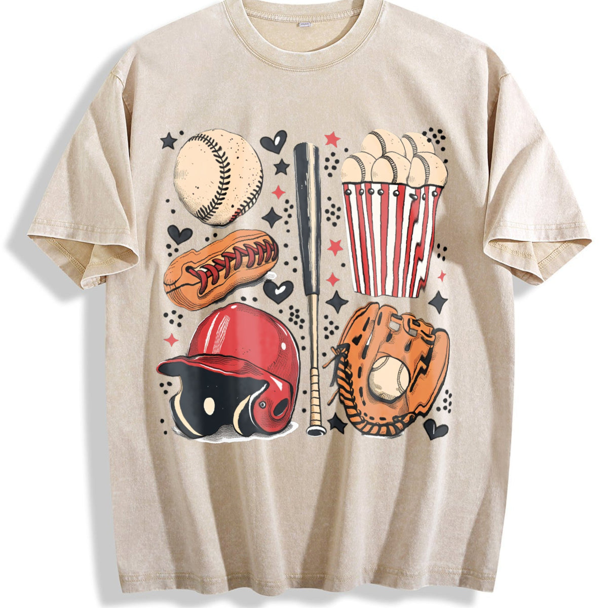 Baseball Fun Collection Vintage Washed T-Shirt product image 1