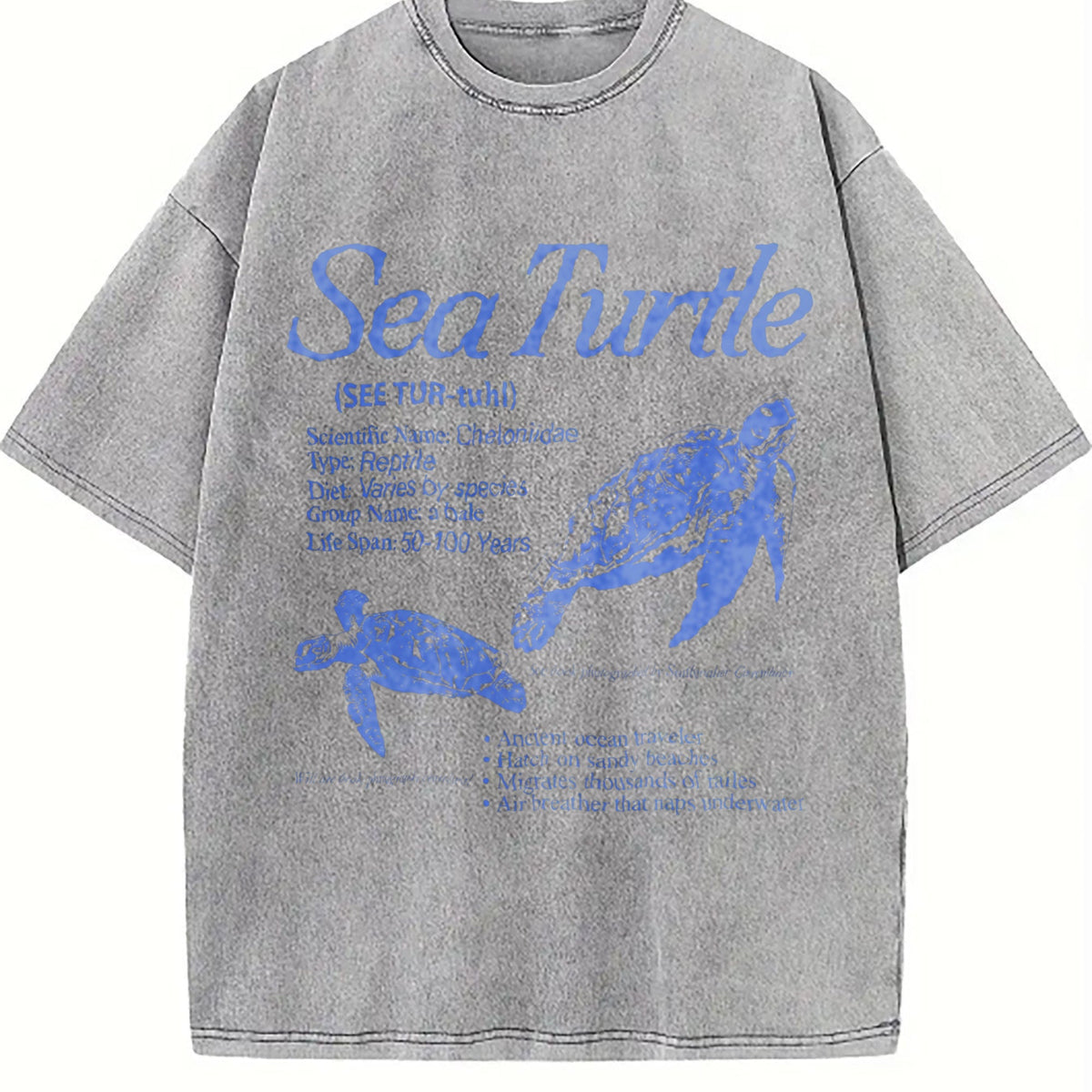 Sea Turtle 90s Vintage Washed T-Shirt product image 5