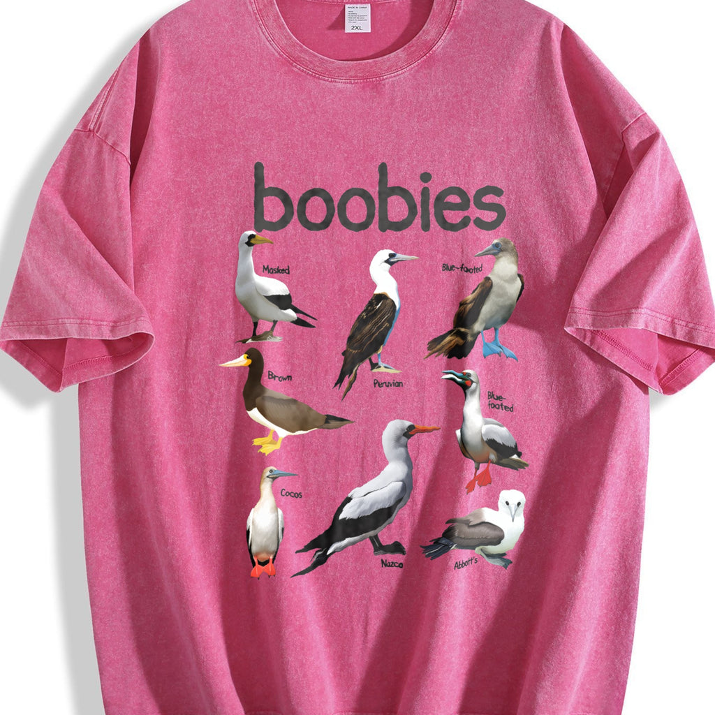Boobies 90s Bird Vintage Washed T-Shirt product image 7