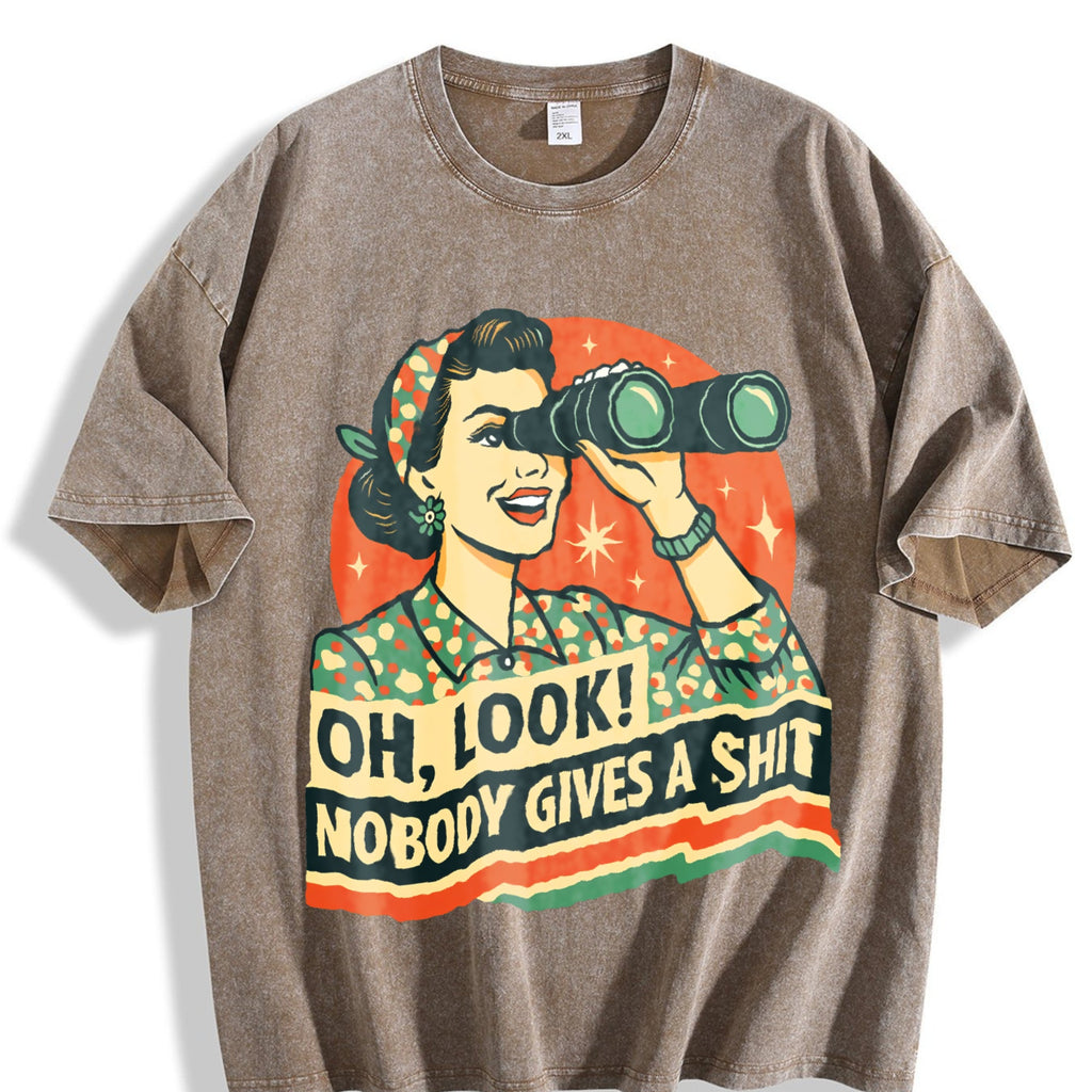 Nobody Cares Vintage Washed T-Shirt product image 3