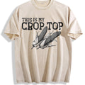 Funny This Is My Crop Vintage Washed T-Shirt product image 1