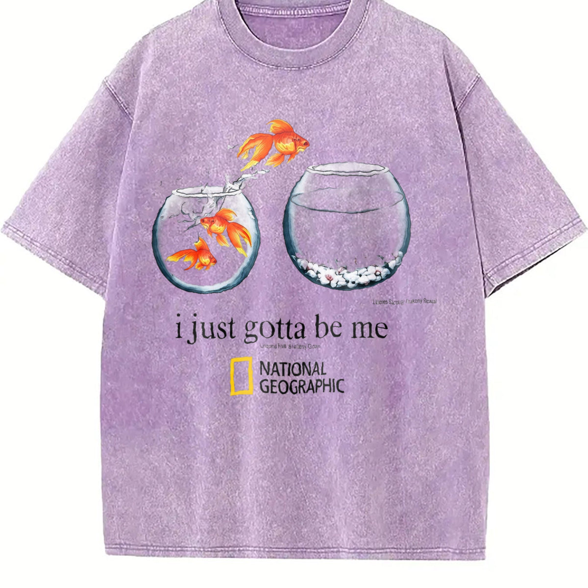 I Just Gotta Be Me Goldfish Vintage Washed T-Shirt product image 6
