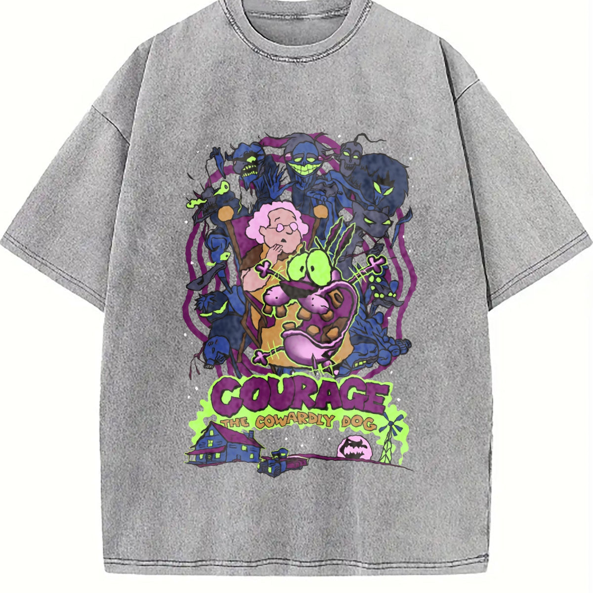 Courage The Cowardly Dog Vintage Washed T-Shirt product image 5