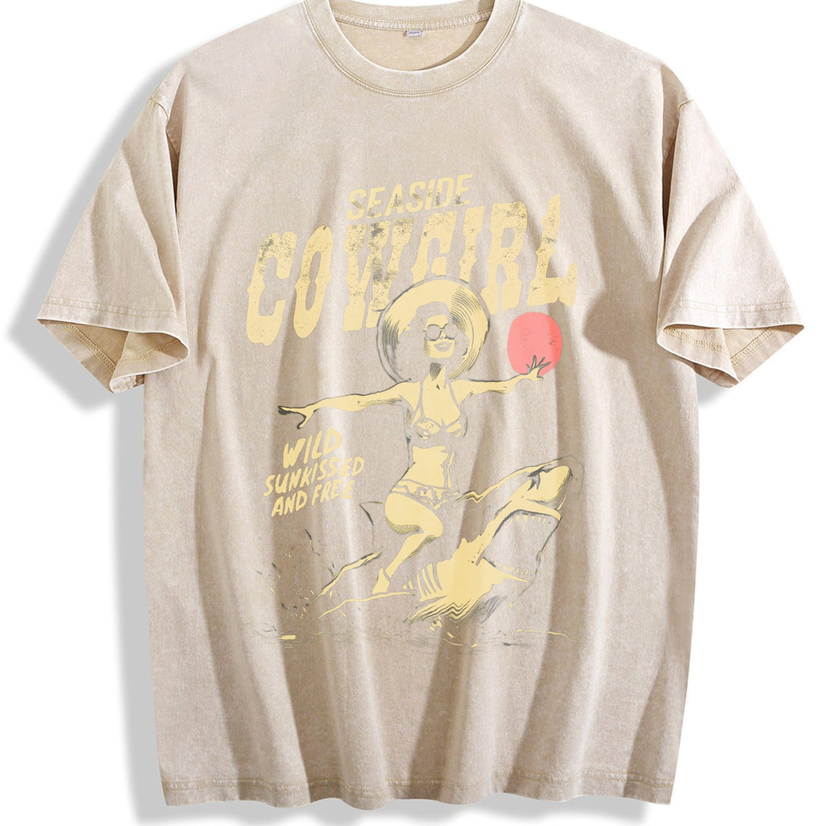 Seaside Cowgirl Vintage Washed T-Shirt product image 1